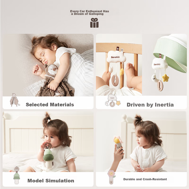Брязкальце-прорізувач Banshi для дітей 0-1 року - Фото 6 Брязкальце-прорізувач Banshi для дітей 0-1 року - зображення 6