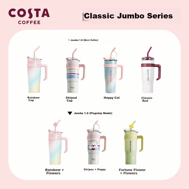 Термокружка COSTA Celebrity Edition з трубочкою велика - Фото 7 Термокружка COSTA Celebrity Edition з трубочкою велика - зображення 7