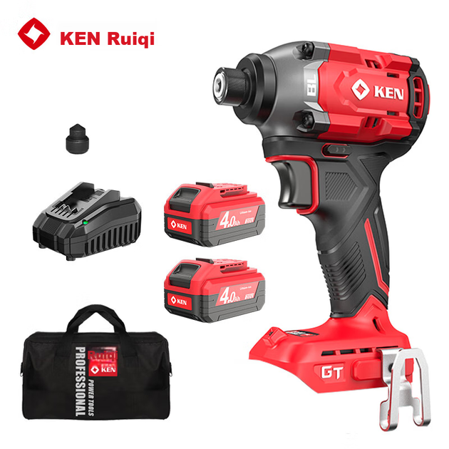 Ударный шуруповерт KEN 20V с бесщеточным литий-ионным аккумулятором, модель 6720, сверхвысокий крутящий момент 230 Нм. - изображение 9