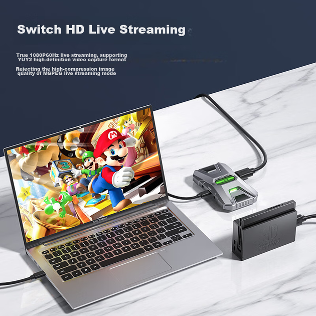 Плата відеозахоплення CreHiVi високої чіткості 4K, HDMI, ігрова HD-камера, приміщень, мобільний iPad, запис, бездзеркальна камера, 240 кадрів/с, PUBG Switch, дзеркальне відображення екрана ноутбука, обладнання для прямої трансляції - изображение 5