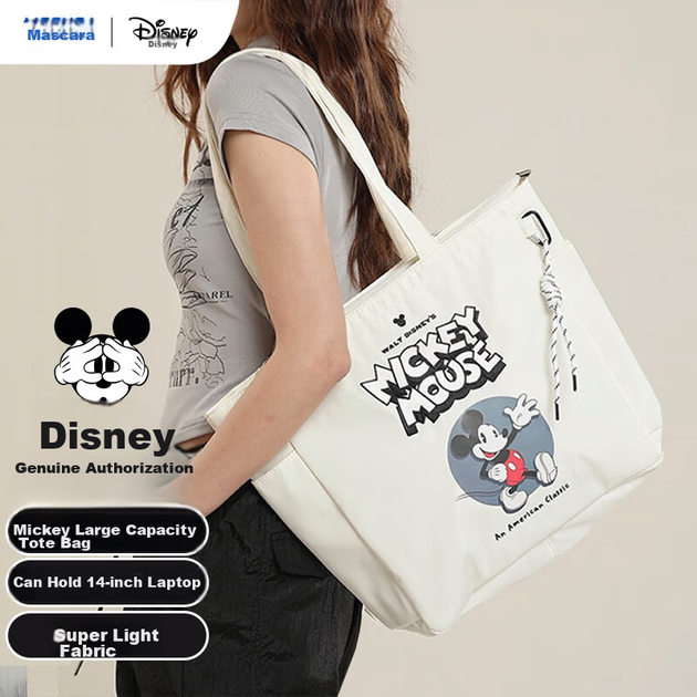 Сумка Disney, жіноча надлегка тканинна сумка великої місткості, сумка для ноутбука, шкільна сумка для поїздок на роботу, легка дорожня сумка для жінок - изображение 4