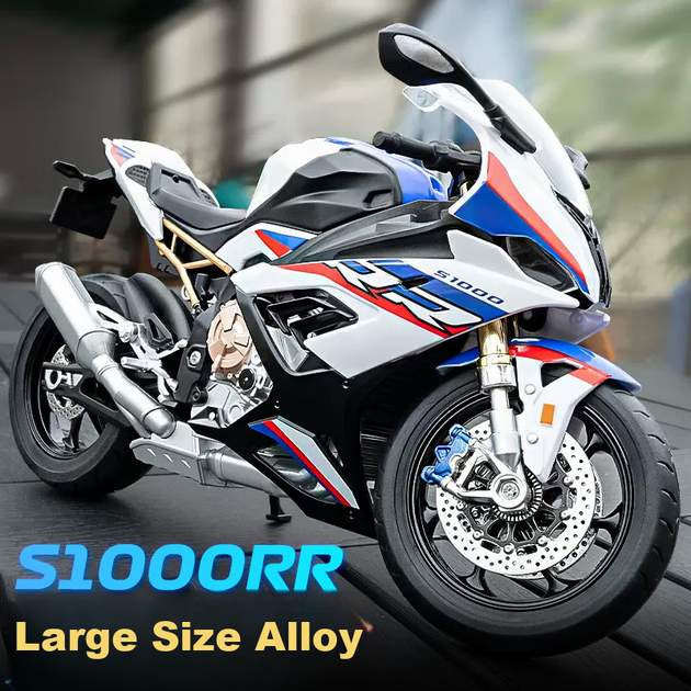 Модель мотоцикла Chiyumoxing S1000RR Battle Axe 1:9 зі сплаву іграшкова для хлопчиків - зображення 4