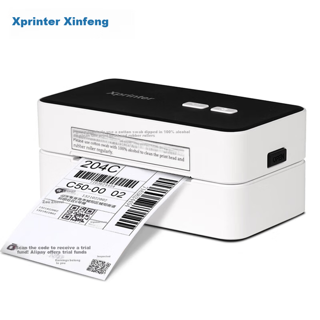 Термопринтер этикеток XINYE XP-D10 80 мм, однослойный, для экспресс-накладных, настольный, для коммерческого использования, складской логистики, электронный принтер штрихкодов, самоклеящийся, USB. - Фото 7 Термопринтер этикеток XINYE XP-D10 80 мм, однослойный, для экспресс-накладных, настольный, для коммерческого использования, складской логистики, электронный принтер штрихкодов, самоклеящийся, USB. - изображение 7