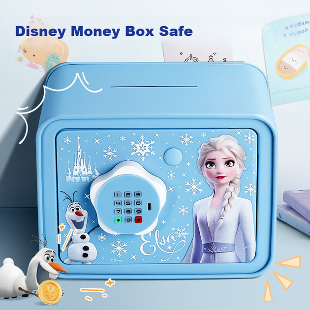 Дитяча іграшка-скарбничка-принцеса Ельза від Disney для дівчаток та хлопчиків, сейф для зберігання грошей, подарунок на Новий рік та день народження Ельзи 10 років - изображение 4