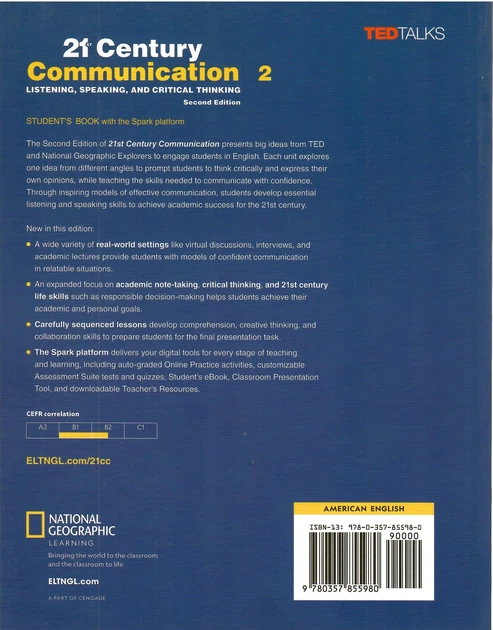 21st Century Communication 2. Listening, Speaking and Critical Thinking. Student's Book+Spark. TED Talks. 2nd Edition - Джессіка Вільямс (9780357855980) - зображення 2