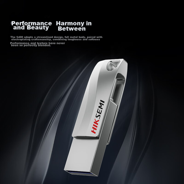USB-флеш-накопичувач HIKVISION 256 ГБ з двома інтерфейсами Type-C для смартфонів, високої ємності, USB 3.2, швидкість читання 450 МБ/с, сумісний із телефонами, комп'ютерами Huawei та Apple, універсальний флеш-накопичувач - изображение 6