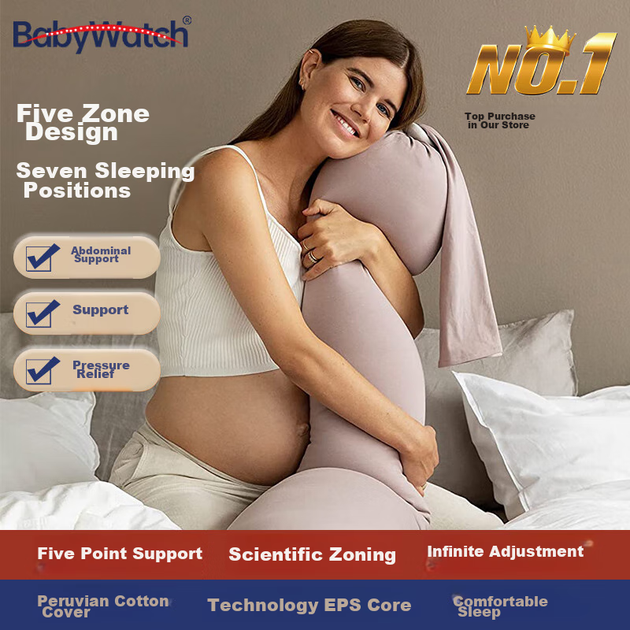 Подушка для беременных BabyWatch, поддержка талии, подушка для сна на боку, U-образная подушка для поддержки живота, подушка для объятий, подушка для спины при лежании на боку, регулируемая многофункциональная подушка Candy. - Фото 4 Подушка для беременных BabyWatch, поддержка талии, подушка для сна на боку, U-образная подушка для поддержки живота, подушка для объятий, подушка для спины при лежании на боку, регулируемая многофункциональная подушка Candy. - изображение 4