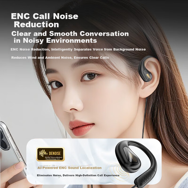 Наушники KOVOL Kewo 2026 Open-Ear Wire 3.5 мм / USB Type-C - Фото 5 Наушники KOVOL Kewo 2026 Open-Ear Wire 3.5 мм / USB Type-C - изображение 5