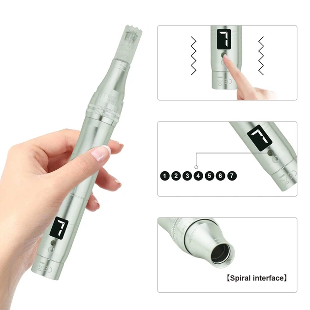 Дермапен Dessnill Electric Derma Beauty Pen Серый - изображение 3