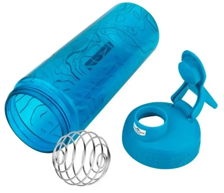 Шейкер BlenderBottle SportMixer Signature Sleek Aqua Topt Flow с шариком 820 мл Голубой (Sleek_AQUA_TOPT) - Фото 5 Шейкер BlenderBottle SportMixer Signature Sleek Aqua Topt Flow с шариком 820 мл Голубой (Sleek_AQUA_TOPT) - изображение 5