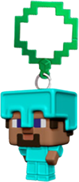 Резиновая фигурка с подвеской Minecraft серия 2 в ассортименте (JTMIN-35245-3)(850080256725) - изображение 2