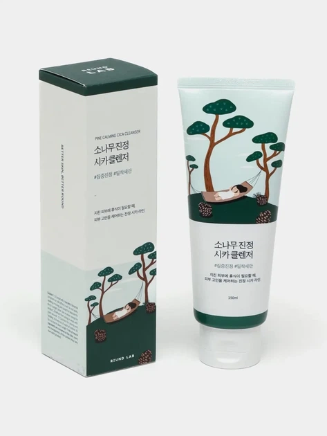 Очищувальна пінка з екстрактом голок сосни ROUND LAB Pine Calming Cica Cleanser 150 мл - Фото 2 Очищувальна пінка з екстрактом голок сосни ROUND LAB Pine Calming Cica Cleanser 150 мл - зображення 2