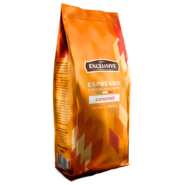Кофе в зернах Primo Exclusive Espresso Caramel 1 кг - Фото 1 Кофе в зернах Primo Exclusive Espresso Caramel 1 кг - изображение 1