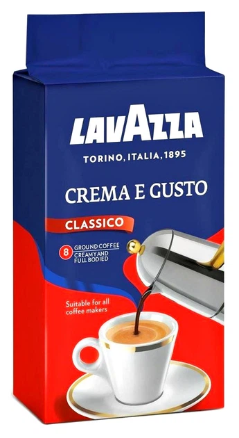 Кава мелена LAVAZZA Crema e Gusto Classico 250 г - Фото 2 Кава мелена LAVAZZA Crema e Gusto Classico 250 г - зображення 2