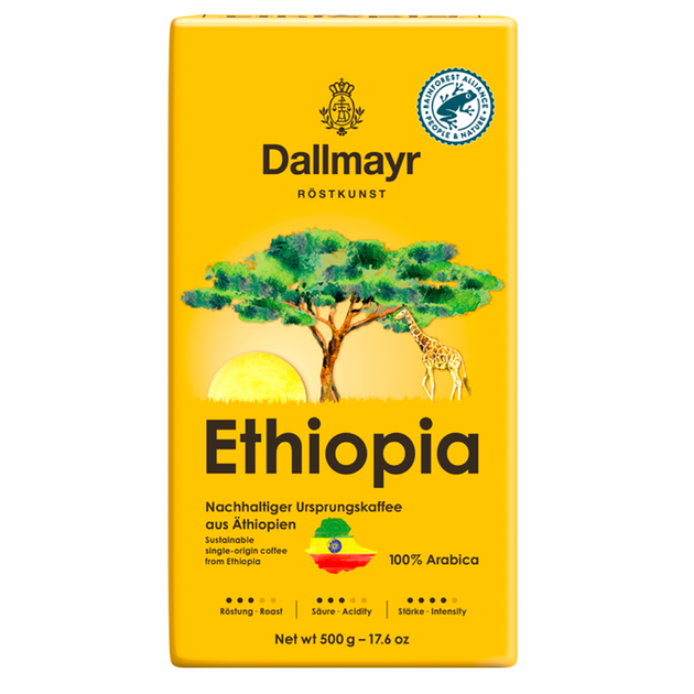 Кава мелена Dallmayr Ethiopia 500 г 100% Арабіка - Фото 1 Кава мелена Dallmayr Ethiopia 500 г 100% Арабіка - зображення 1