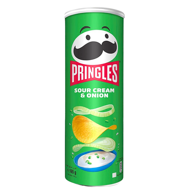 Чипсы Pringles Sour Cream & Onion (Сметана и лук) 165 г - Фото 1 Чипсы Pringles Sour Cream & Onion (Сметана и лук) 165 г - изображение 1