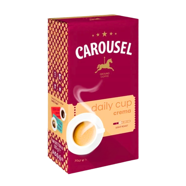Кофе молотый Carousel Daily Cup Crema 500 г - Фото 1 Кофе молотый Carousel Daily Cup Crema 500 г - изображение 1