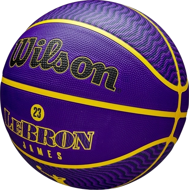 Мяч баскетбольный Wilson NBA Player Icon Outdoor BSKT LeBron NE Size 7 (WZ4027601XB7) - изображение 3