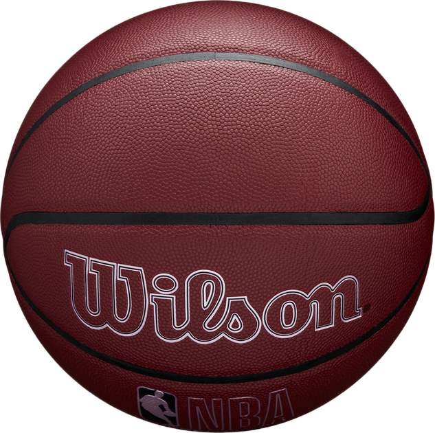 Мяч баскетбольный Wilson NBA Forge Plus BSKT Maroon Size 7 (WZ2016802XB7) - изображение 4