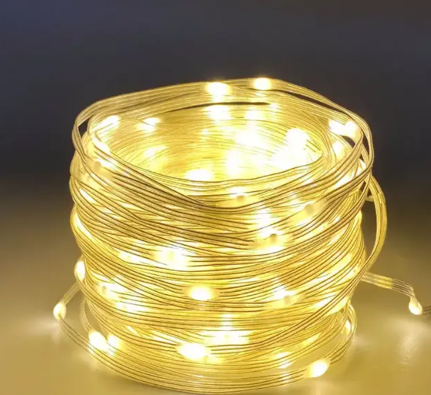 Уличная светодиодная гирлянда Капли Росы, 100 LED, 10 м, 8 режимов свечения, силиконовый провод, теплый белый свет - Фото 2 Уличная светодиодная гирлянда Капли Росы, 100 LED, 10 м, 8 режимов свечения, силиконовый провод, теплый белый свет - изображение 2
