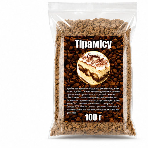 Кофе растворимый сублимированный ароматизированный со вкусом “Тирамису” 100 г - Фото 1 Кофе растворимый сублимированный ароматизированный со вкусом “Тирамису” 100 г - изображение 1