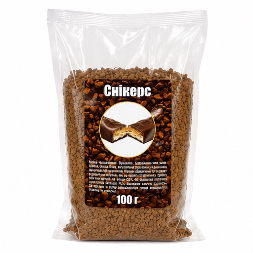 Кофе растворимый сублимированный ароматизированный со вкусом “Сникерс” 100 г - Фото 1 Кофе растворимый сублимированный ароматизированный со вкусом “Сникерс” 100 г - изображение 1