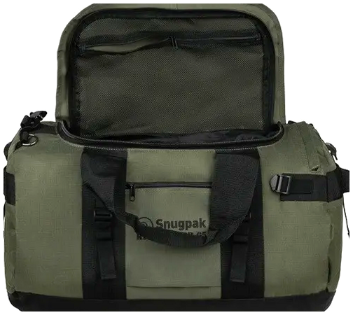 Транспортна сумка 65 літрів із кишенями для подорожей оливковий нейлон Snugpak SE1438 - Фото 2 Транспортна сумка 65 літрів із кишенями для подорожей оливковий нейлон Snugpak SE1438 - зображення 2