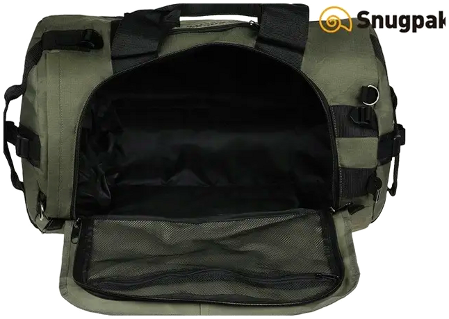 Транспортна сумка 65 літрів із кишенями для подорожей оливковий нейлон Snugpak SE1438 - Фото 3 Транспортна сумка 65 літрів із кишенями для подорожей оливковий нейлон Snugpak SE1438 - зображення 3