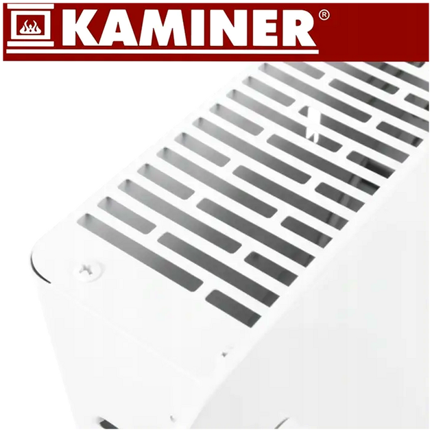 Електричний нагрівач 2500 Вт з WiFi керування для дому скляний Kaminer SE0991 - зображення 4