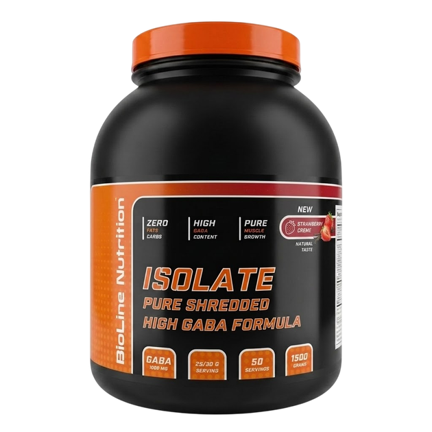 Изолят Bioline Nutrition High GABA Formula Клубника 1,5 кг - Фото 1 Изолят Bioline Nutrition High GABA Formula Клубника 1,5 кг - изображение 1