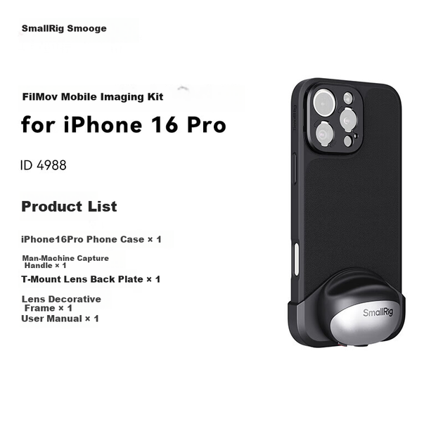 SmallRig 4988, подходит для комплекта камеры iPhone 16 Pro, расширительная рама для клетки Apple Rabbit Cage, ручная рукоятка для фотосъемки, аксессуары для съемки, вспомогательное устройство для камеры. - Фото 4 SmallRig 4988, подходит для комплекта камеры iPhone 16 Pro, расширительная рама для клетки Apple Rabbit Cage, ручная рукоятка для фотосъемки, аксессуары для съемки, вспомогательное устройство для камеры. - изображение 4