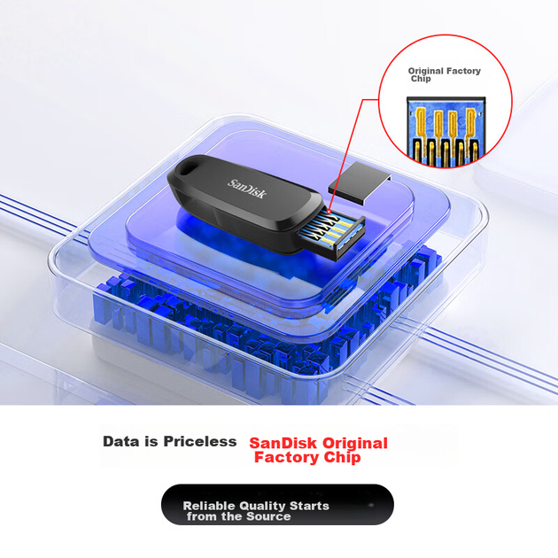 Флеш-накопитель SanDisk 64 ГБ Type-C USB3.2 Dual Drive DDC6 черного цвета для телефонов и компьютеров, устройство хранения данных большой емкости с двумя интерфейсами. - Фото 8 Флеш-накопитель SanDisk 64 ГБ Type-C USB3.2 Dual Drive DDC6 черного цвета для телефонов и компьютеров, устройство хранения данных большой емкости с двумя интерфейсами. - изображение 8
