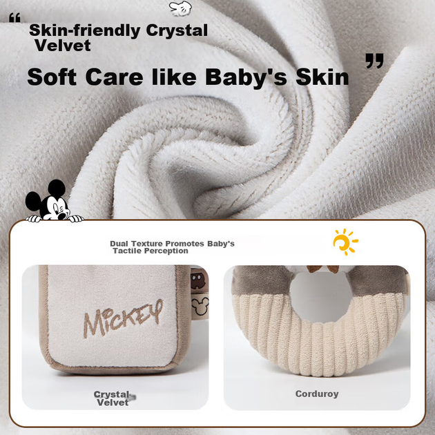 Набор подарочный Disney Baby Rattle с прорезывателем и соской для новорожденных - изображение 7