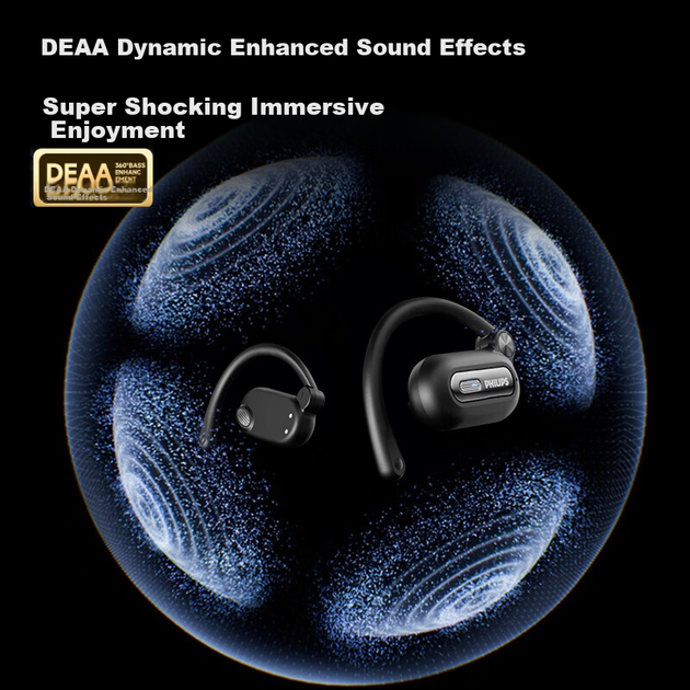 Наушники PHILIPS TAT4769 TWS Open-Ear Black - изображение 5