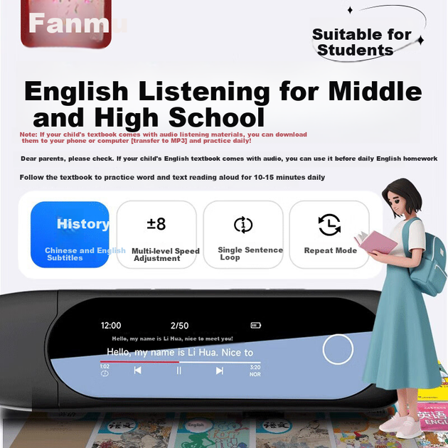 Fanmu Bluetooth MP3-плеєр без втрат якості, портативний, для студентів, спортсменів, бігунів, для прослуховування музики англійською мовою, USB-флешка, мобільний пристрій, пряме підключення USB-C BF05 32G - Фото 3 Fanmu Bluetooth MP3-плеєр без втрат якості, портативний, для студентів, спортсменів, бігунів, для прослуховування музики англійською мовою, USB-флешка, мобільний пристрій, пряме підключення USB-C BF05 32G - зображення 3