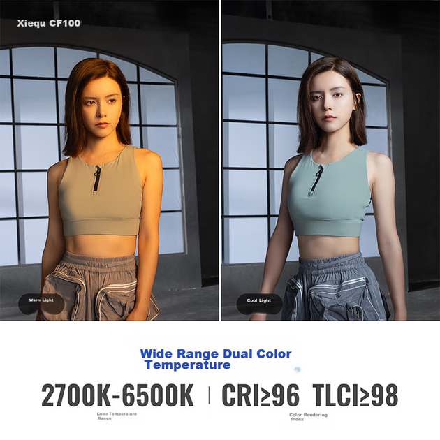 Zhiyun CF100 Профессиональный световой стержень, 100 Вт, полноцветный RGB, портативный светодиодный заполняющий свет, портретное освещение, освещение для прямых трансляций и фотосъемки, атмосферный свет CF100 COMBO - изображение 8