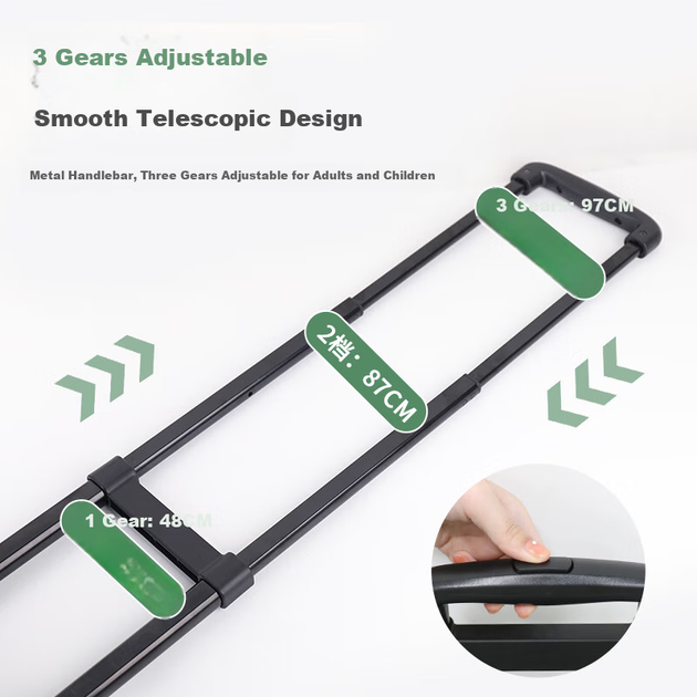 Тележка SELORSS BY12-T складная платформенная, 400 кг, черная - изображение 6