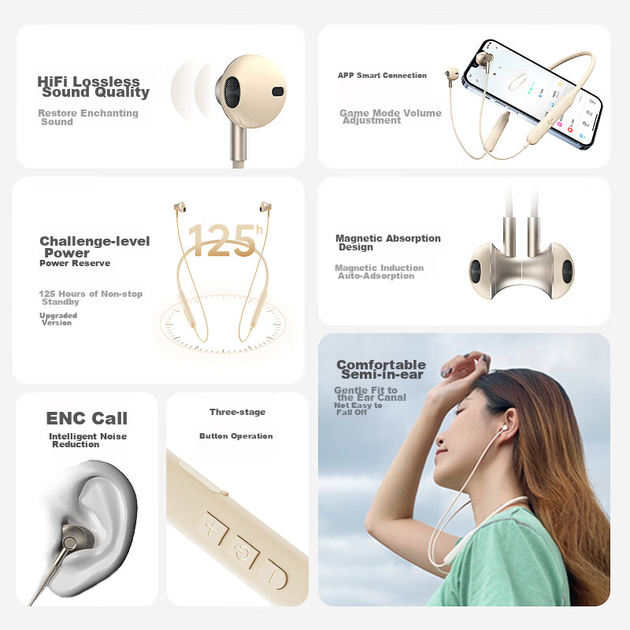 Наушники iKF W1 S Wireless ANC ENC Black - изображение 6