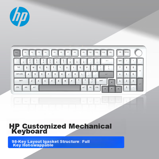 Клавиатура беспроводная HP K10G-98L Custom Wireless/Bluetooth/USB EN Black - изображение 6