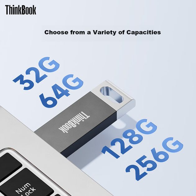 Флеш-накопичувач ThinkPad Lenovo ThinkBook 32 ГБ USB 2.0, комп'ютерний USB-накопичувач для офісу, навчання, бізнесу, багатофункціональний, великої ємності, автомобільний USB-накопичувач TSU10 - изображение 6