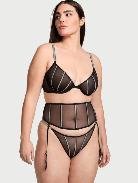 Бюстгальтер с косточками c мягкой чашкой Victoria's Secret 940433047 38C Черный (1159862421) - изображение 3