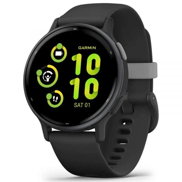 Смарт-часы Garmin Vivoactive 5 Slate Aluminum Bezel with Black Case and Silicone Band (010-02862-5a) - Фото 1 Смарт-часы Garmin Vivoactive 5 Slate Aluminum Bezel with Black Case and Silicone Band (010-02862-5a) - зображення 1