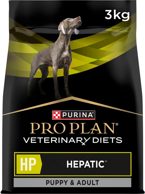 Сухий дієтичний корм Purina Pro Plan HP Hepatic для цуценят та дорослих собак для підтримання функції печінки при хронічній печінковій недостатності 3 кг (7613034996312) - Фото 1 Сухий дієтичний корм Purina Pro Plan HP Hepatic для цуценят та дорослих собак для підтримання функції печінки при хронічній печінковій недостатності 3 кг (7613034996312) - зображення 1