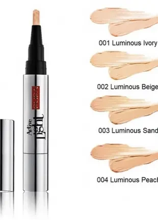 Корректор - высветлитель Pupa Active Light Highlighting Concealer 002 - Luminous Beige 3.8 мл - изображение 2
