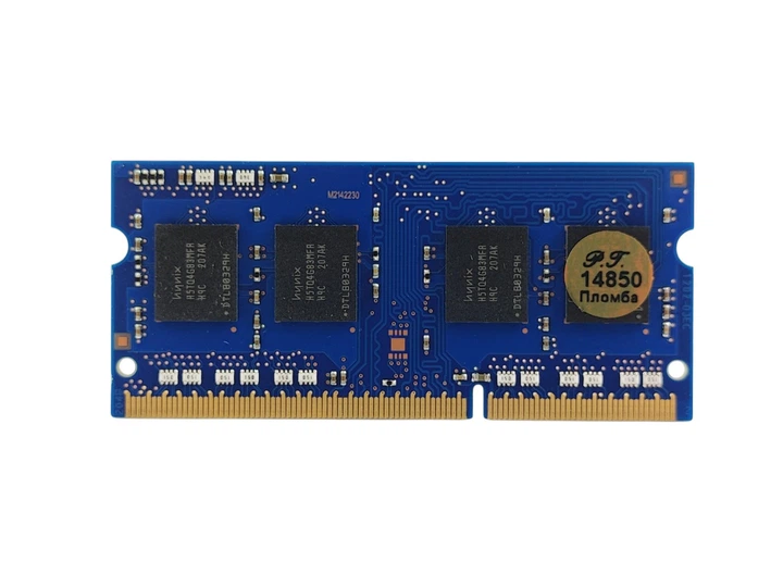 Оперативная память для ноутбука SODIMM Hynix DDR3 4Gb 1333MHz PC3-10600S (HMT451S6MFR8C-H9) 14850 Б/У - изображение 2