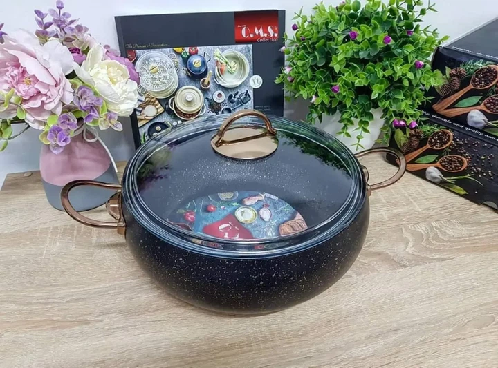 Кастрюля O.M.S. Collection 3141-30 см 7,5 л Bronze - изображение 6