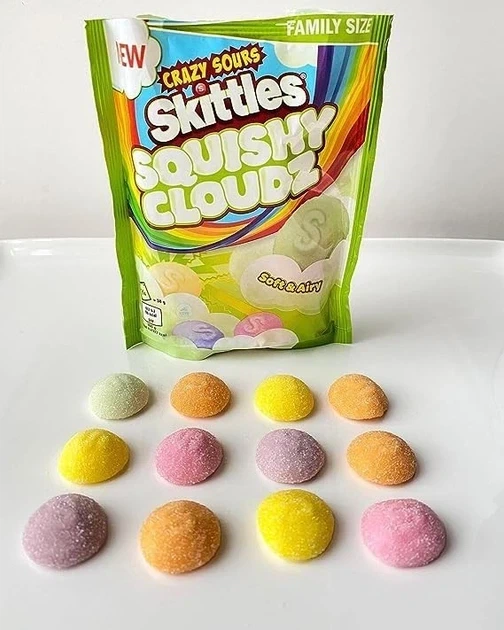 Драже Skittles Crazy Sours Squishy cloudz, 94г - зображення 3