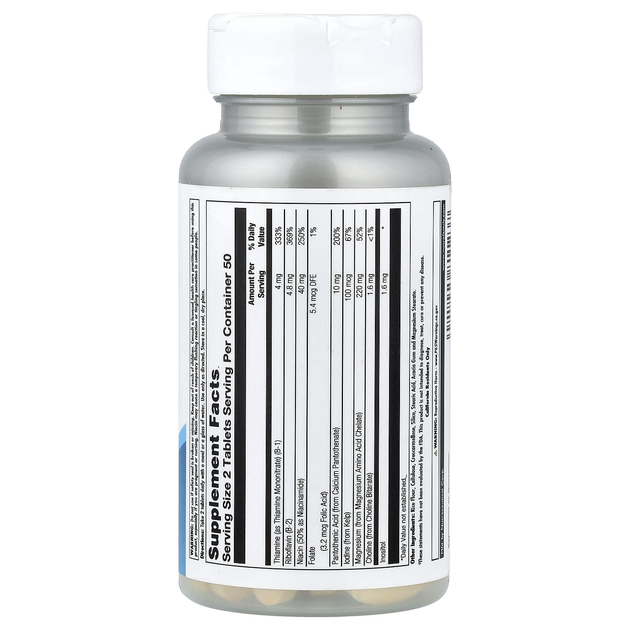 Аминокислотный хелат магния KAL "Magnesium Amino Acid Chelate" с витаминами группы B (100 таблеток) - изображение 2