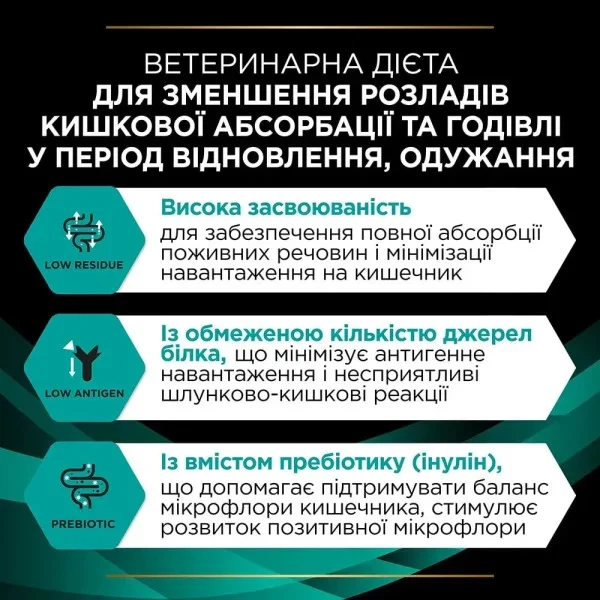 Сухий корм для котів при захворюваннях ШКТ Purina Pro Plan Veterinary Diets EN Gastrointestinal Feline, 1.5 кг - изображение 2