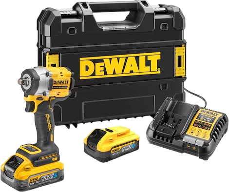 Klucz udarowy DeWalt 18 V 1/2" 406 Nm z 2 akumulatorami 5 Ah (DCF921H2T-QW) - Zdjęcie 2 Klucz udarowy DeWalt 18 V 1/2" 406 Nm z 2 akumulatorami 5 Ah (DCF921H2T-QW) - obraz 2